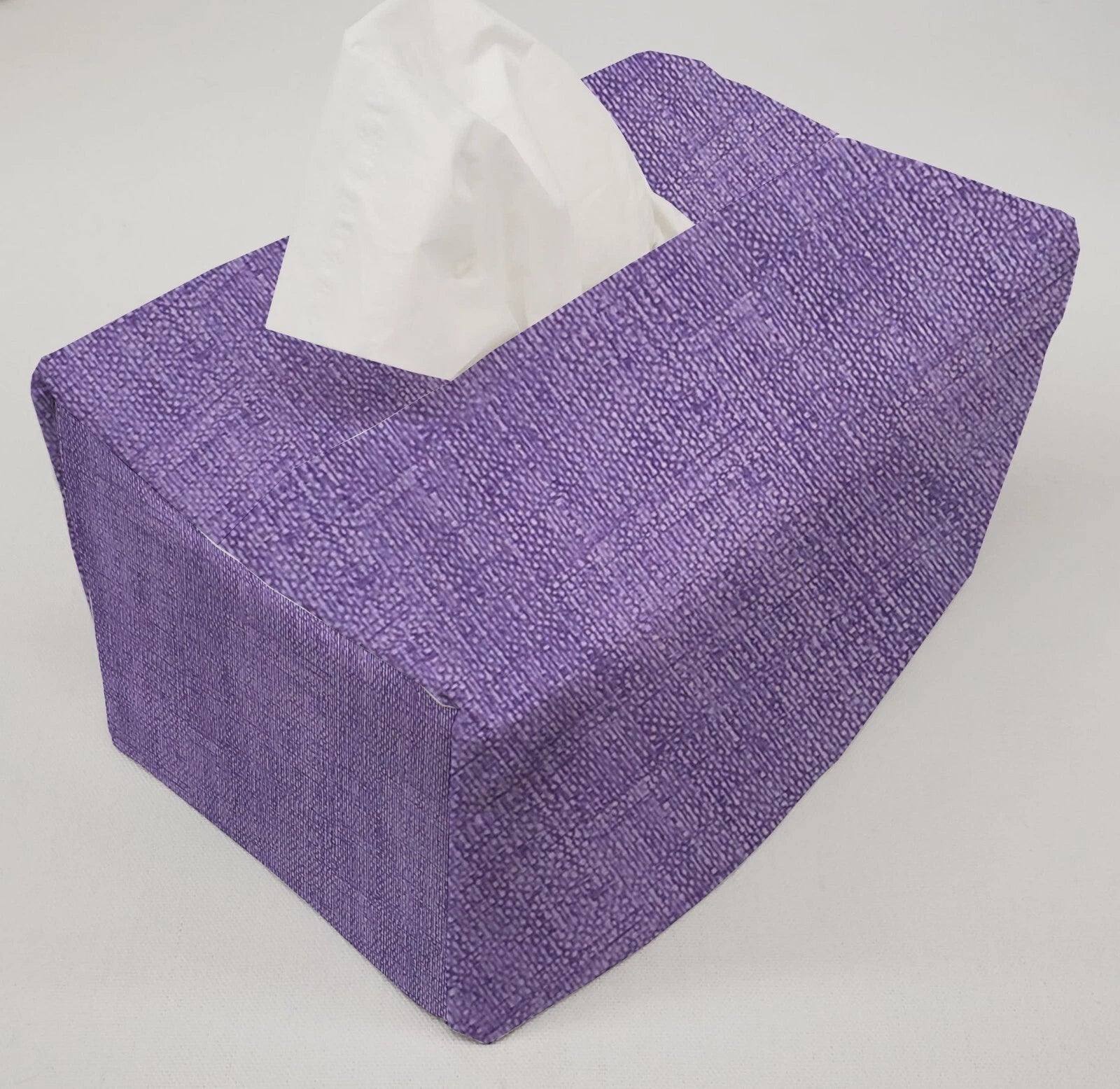 Faux Burlap Tissue Box Cover (8 Colors Available) | eBay