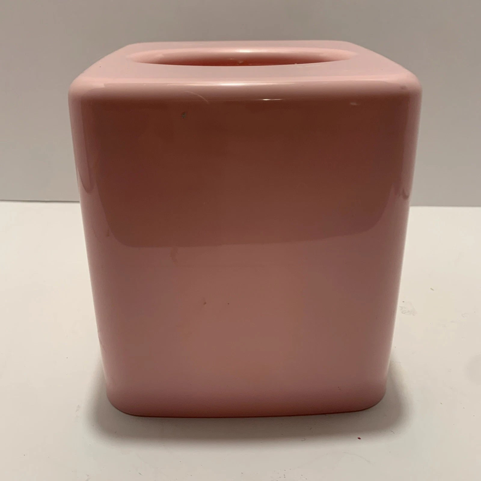 Vintage Pink Mauve Hard Plastic Square Tissue Box Cover | eBay