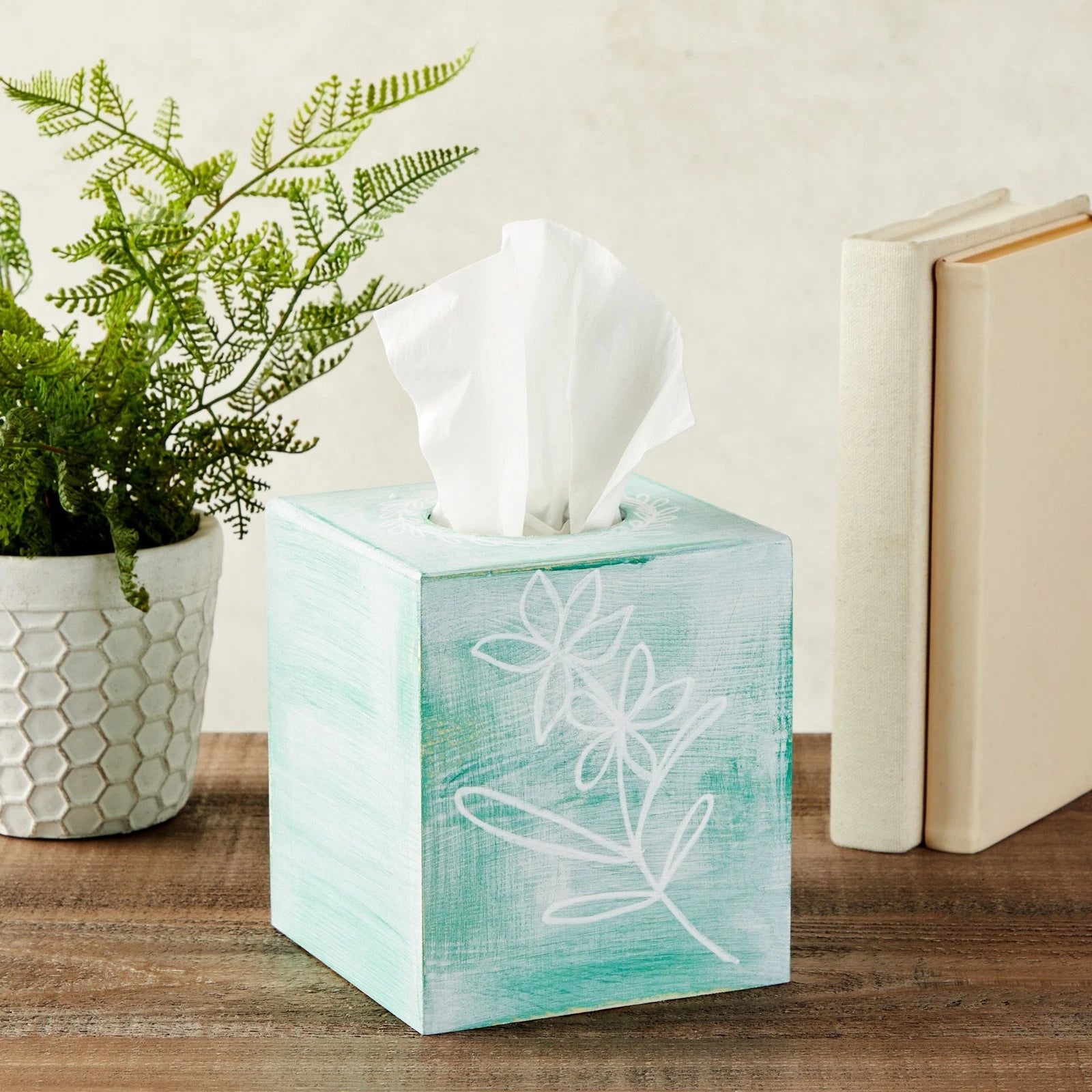 Unfinished Wood Tissue Box Cover, Square Wooden Holder with Slide Out Bottom | eBay