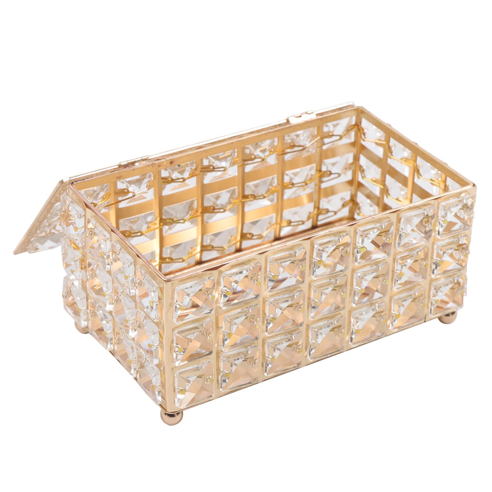 Rhinestone Rectangular Crystal Tissue Box Napkin Case Paper Tissue Holder Box US | eBay