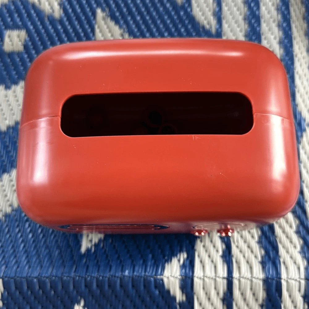 Tissue Cover Box Retro Radio Shape Tissue Box Holder Plastic Orange Red Gold | eBay