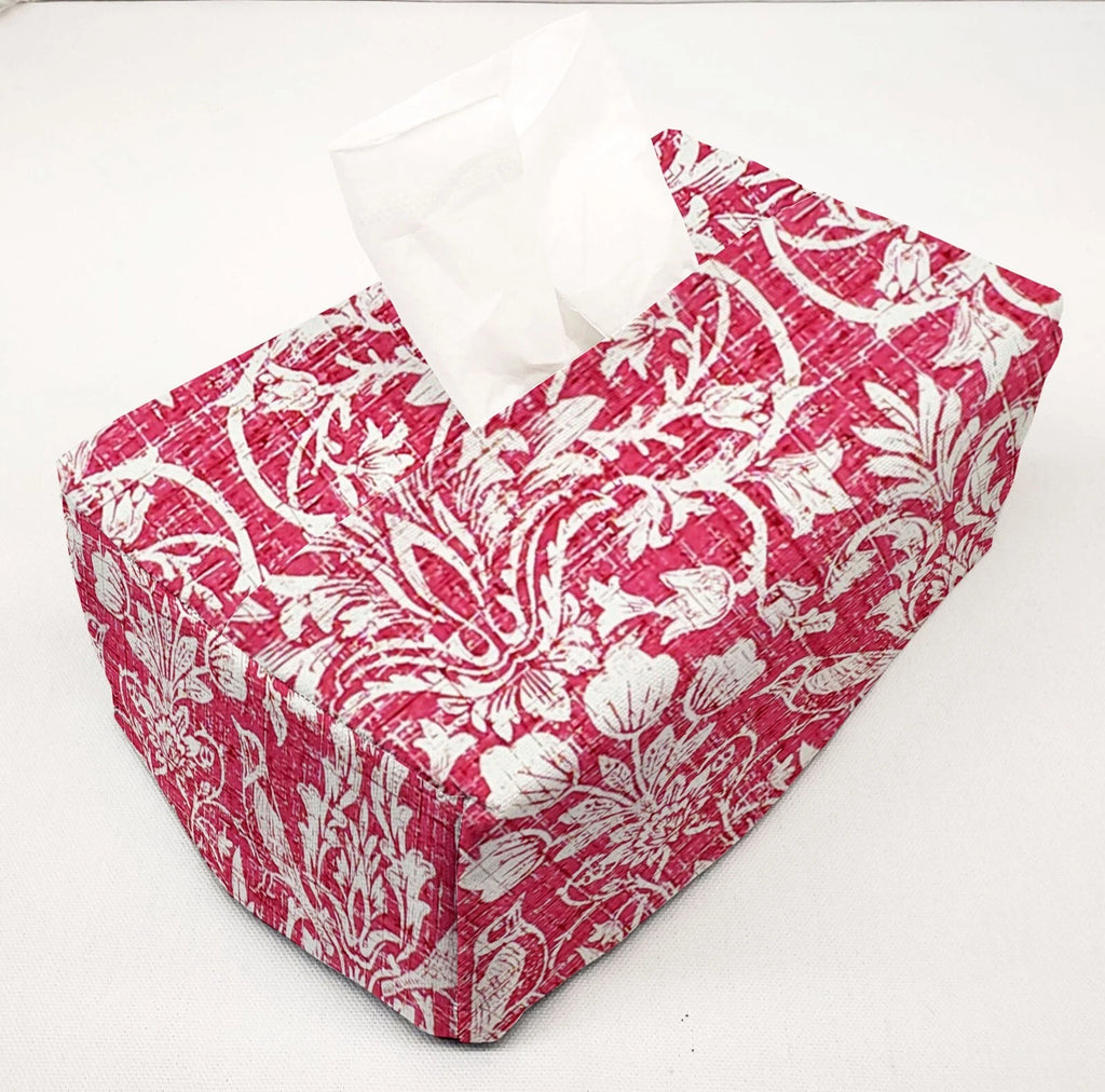 Pink Floral Damask Tissue Box Cover | eBay