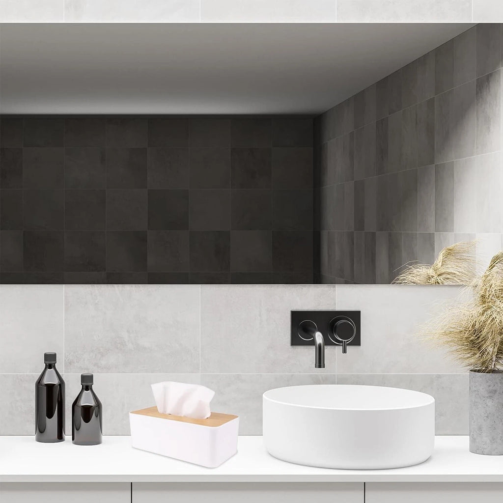 Tissue Box Holder for Bathrooms,Bamboo Cover Plate,Home and Office(Bulk 3 Sets) | eBay