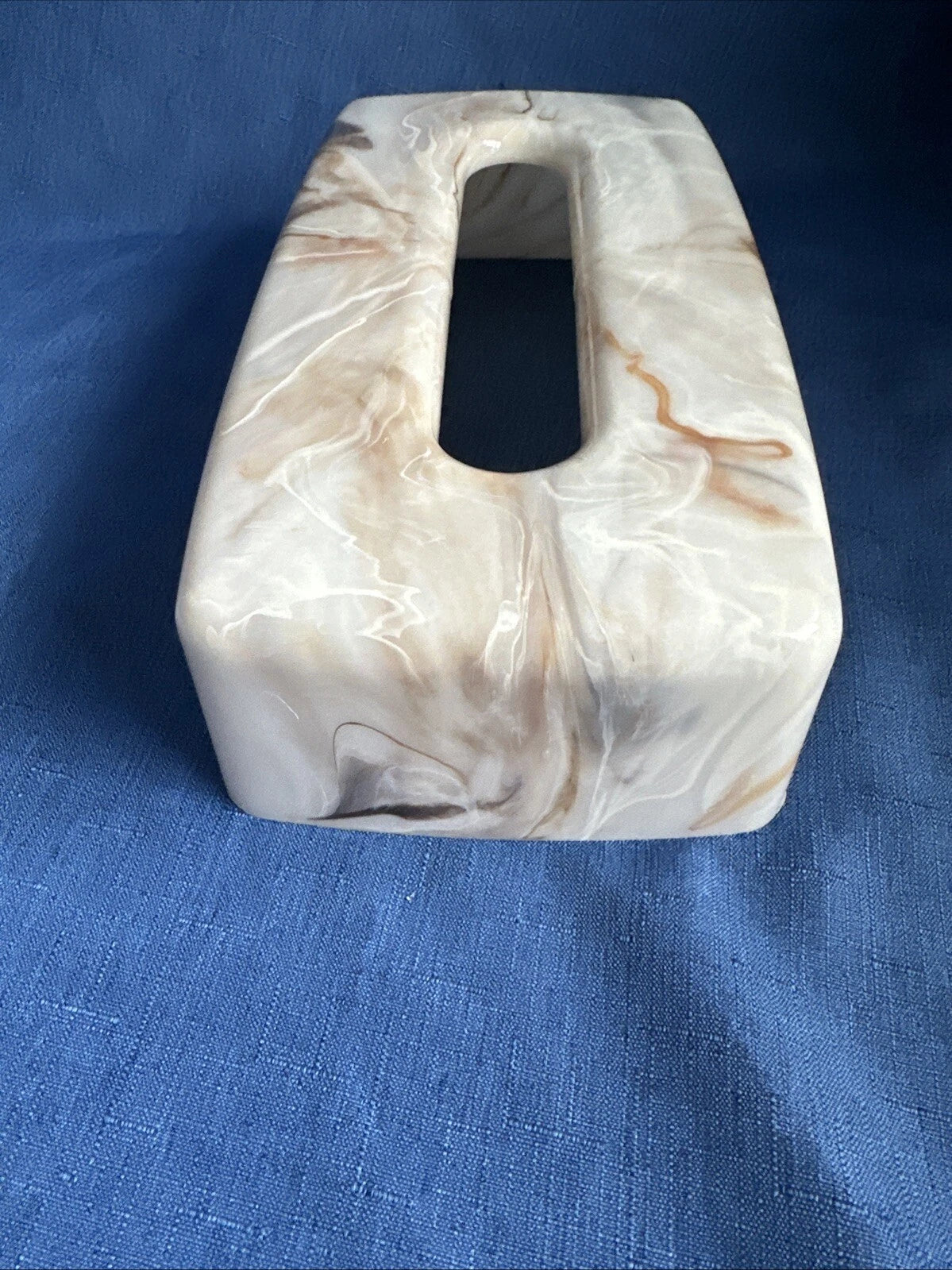 Vintage Marble Look Tissue Box Cover Retro MCM | eBay