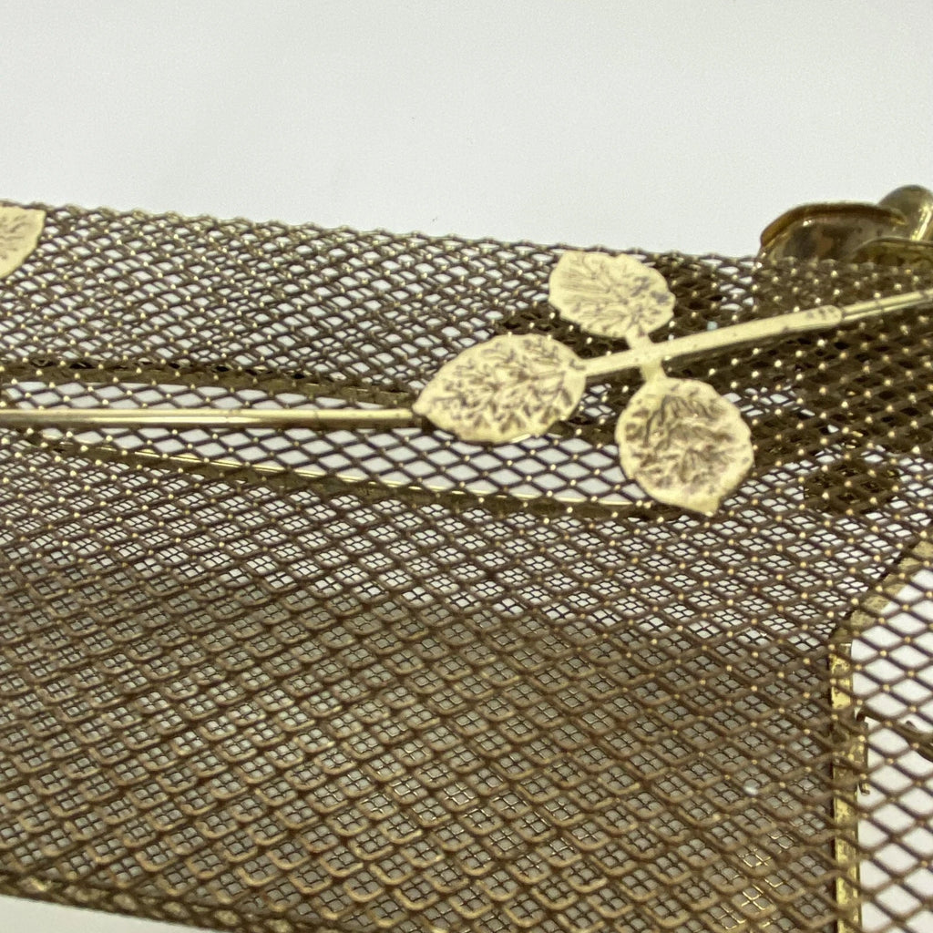 Facial Tissue Box Holder Filigree Floral Rose Wire Vanity Cover MCM Metal Mesh | eBay