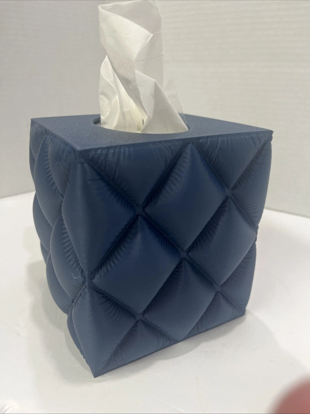 Tissue Box cover Holder Case Square Hard - Dark Blue + Tissue | eBay