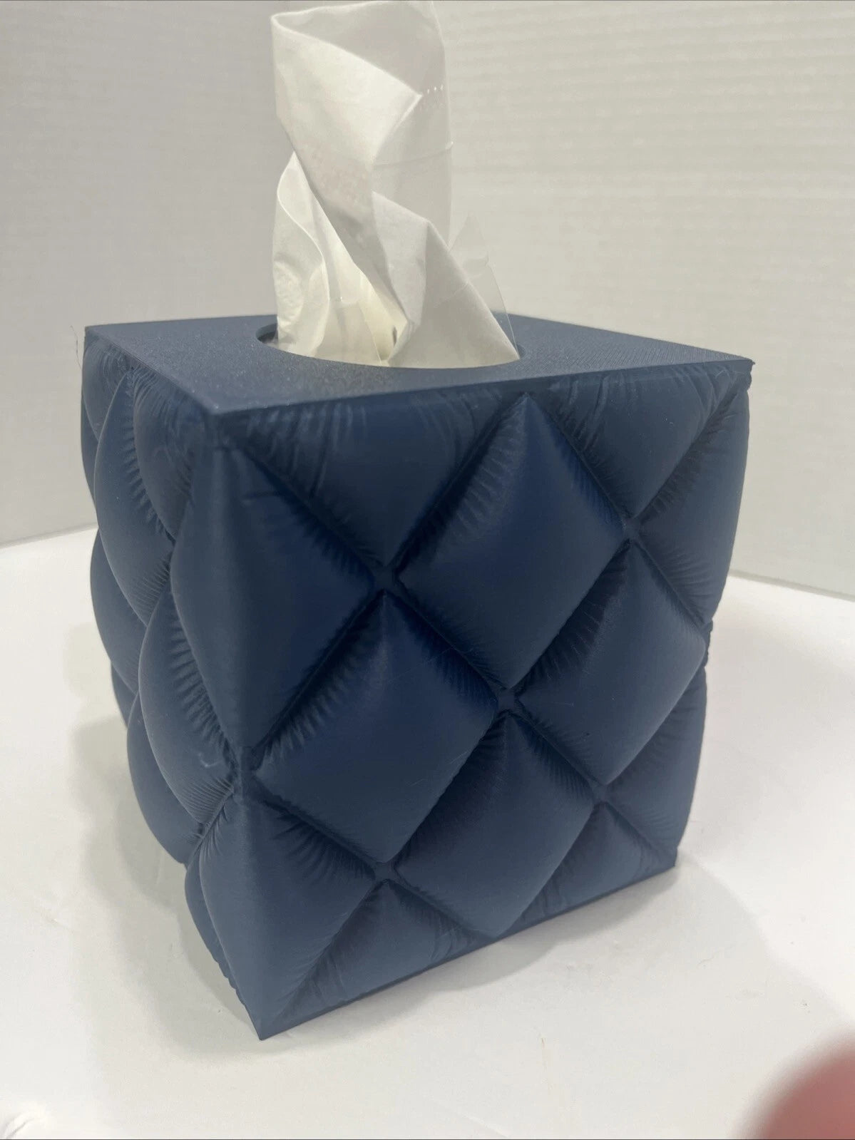 Tissue Box cover Holder Case Square Hard - Dark Blue + Tissue | eBay