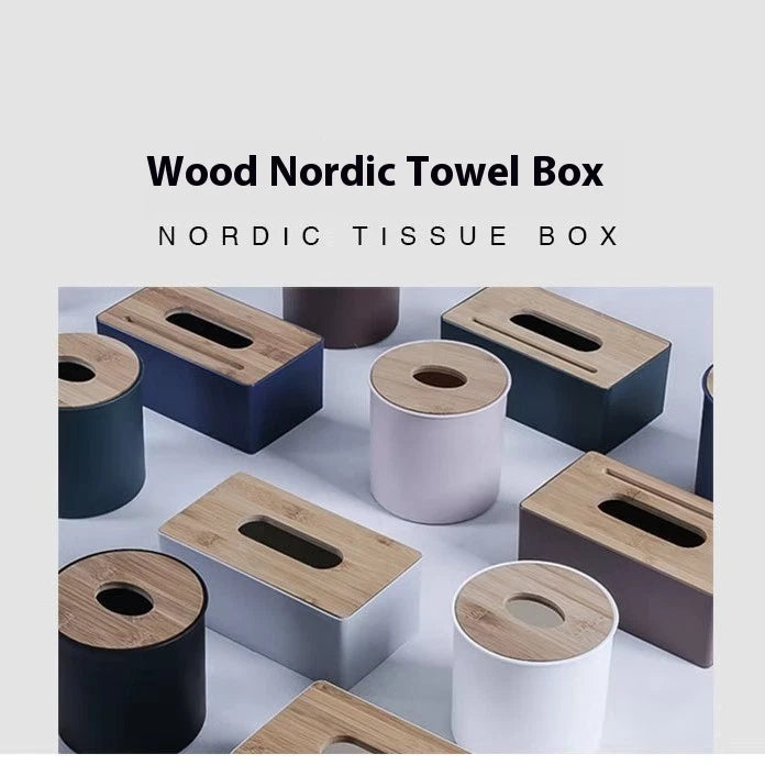 Wood Tissue Box Cover Gloves Box Holder Wooden Rectangular Tissue Box Holder | eBay