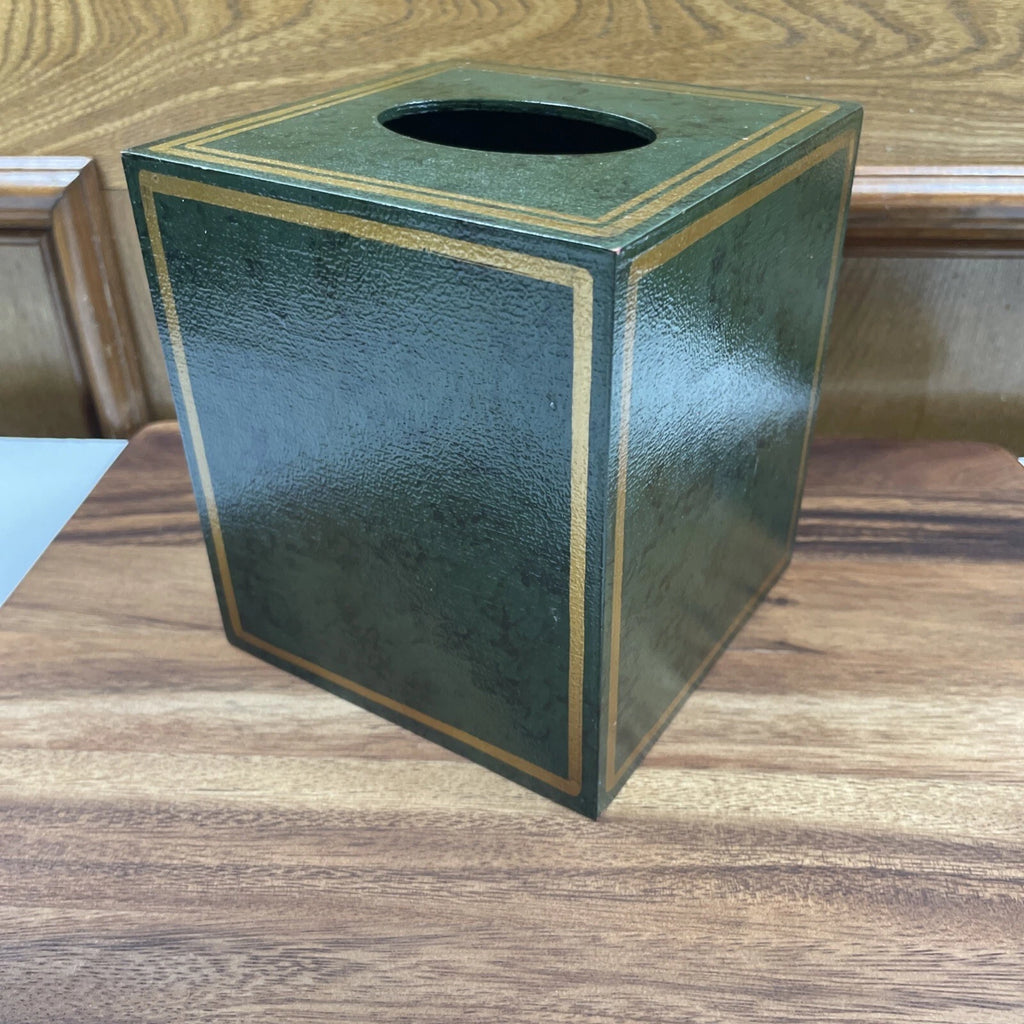 Hippo African Safari Antique Painted Print Animal Wood Green Tissue Box Cover | eBay