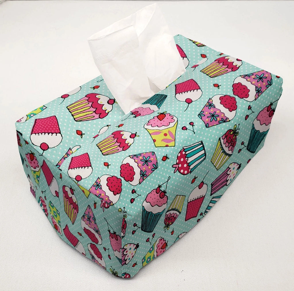 Teal Cupcake Tissue Box Cover | eBay