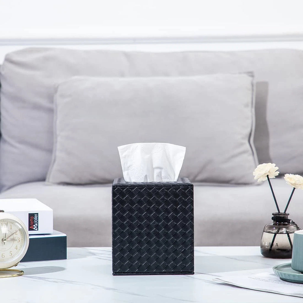 Black Tissue Box Cover,Tissue Box Cover Square,Black Tissue Box Holders,Tissue | eBay