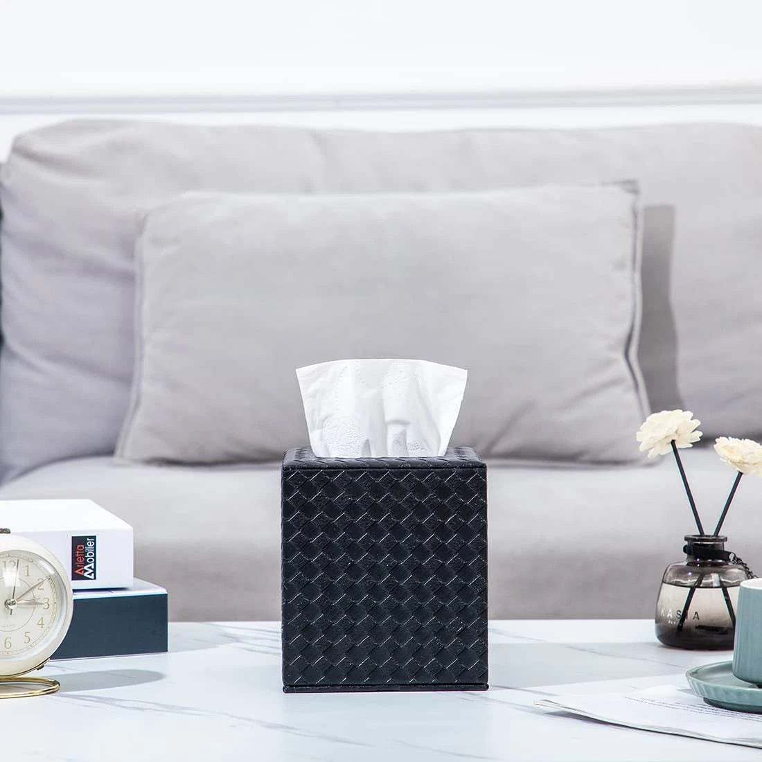 Black Tissue Box Cover,Tissue Box Cover Square,Black Tissue Box Holders,Tissue | eBay