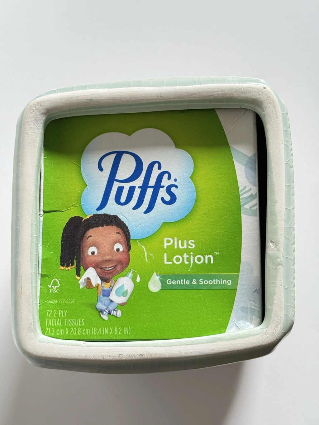 RAYMOND WAITES Ceramic Tissue Box Cover – Celadon Green Crackle Glaze – Rare | eBay