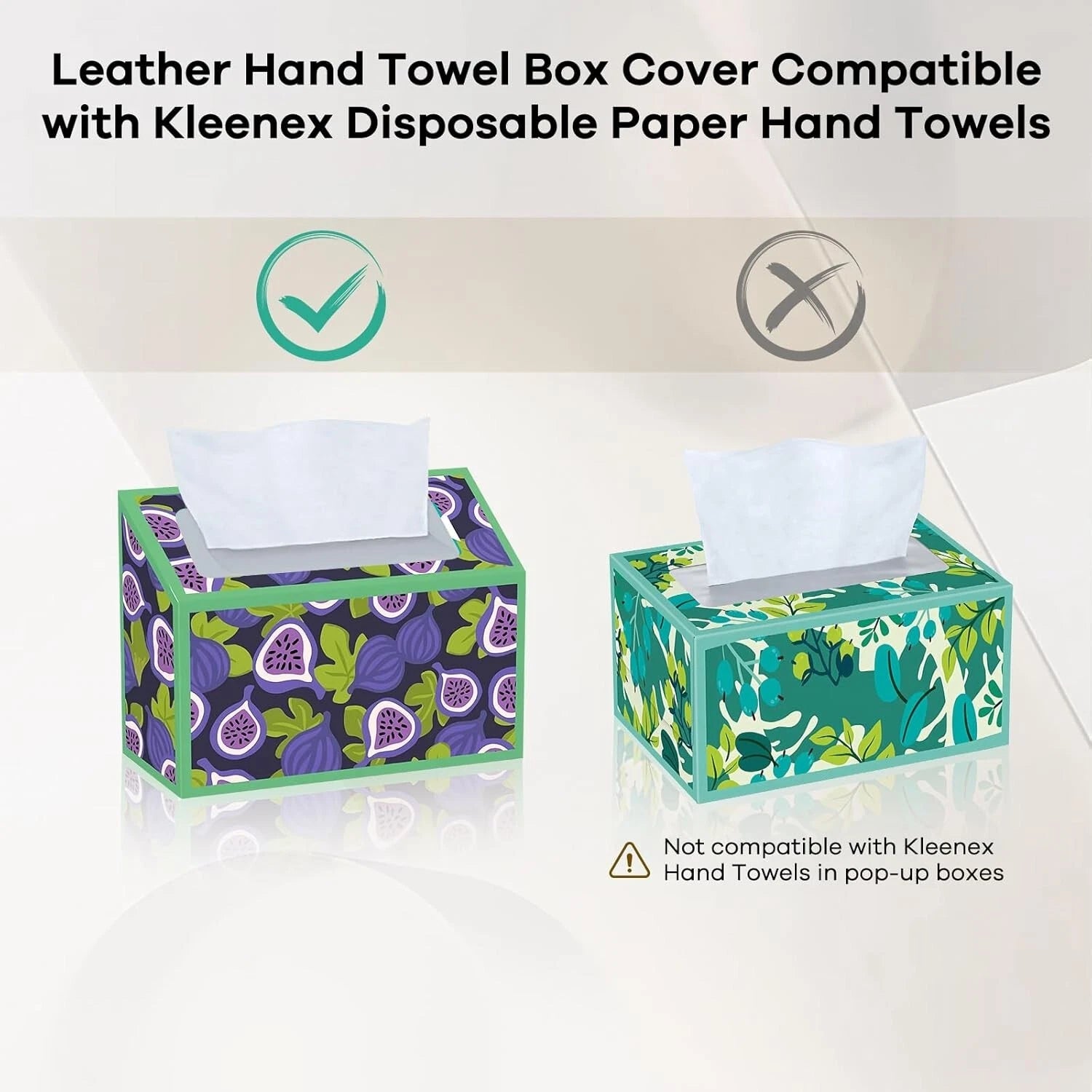 Tissue Box Cover Holder Compatible with Kleenex Disposable Paper Hand Towels New | eBay