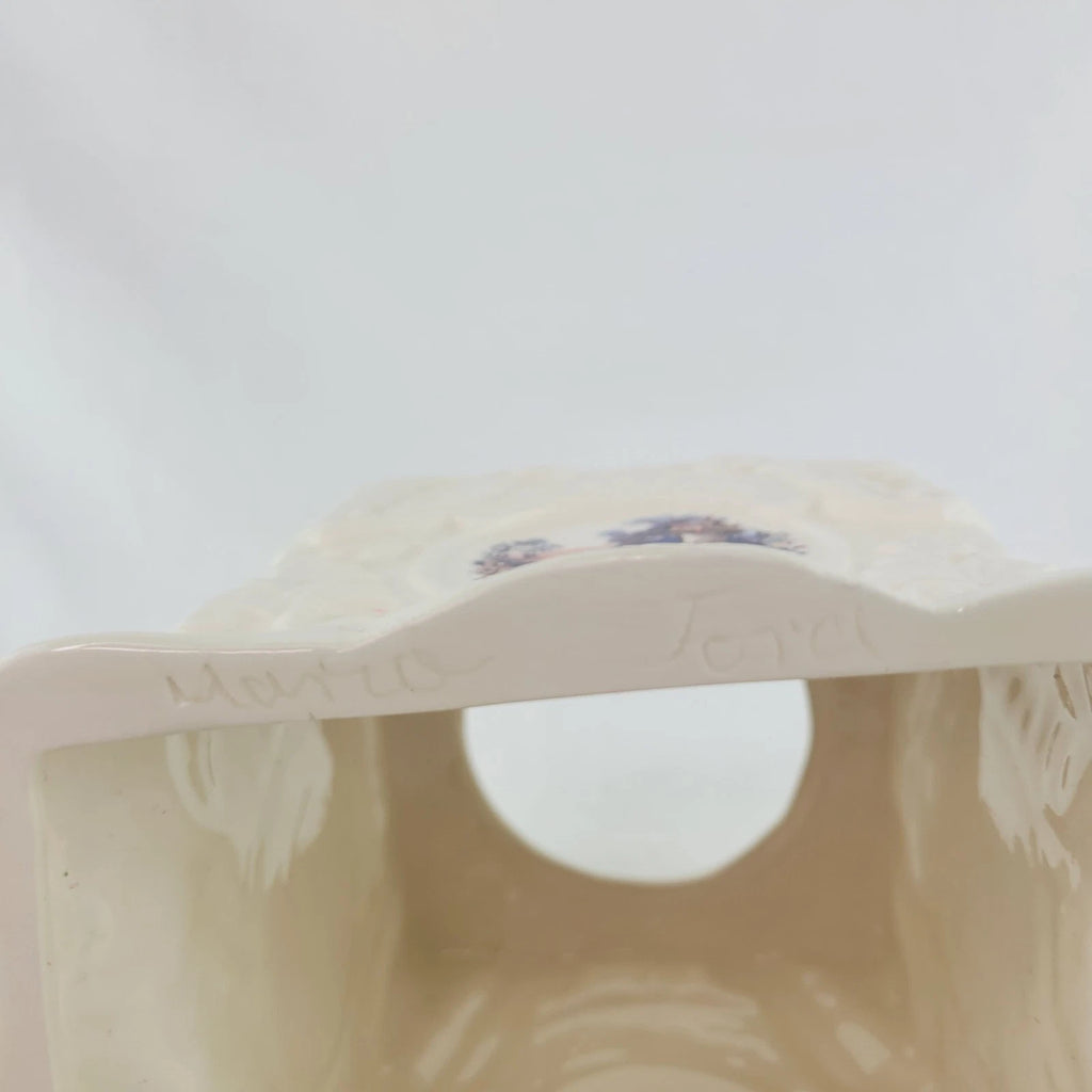 Vintage Bathroom White Ceramic 6" Slip on Facial Tissue Box Cover Holder | eBay