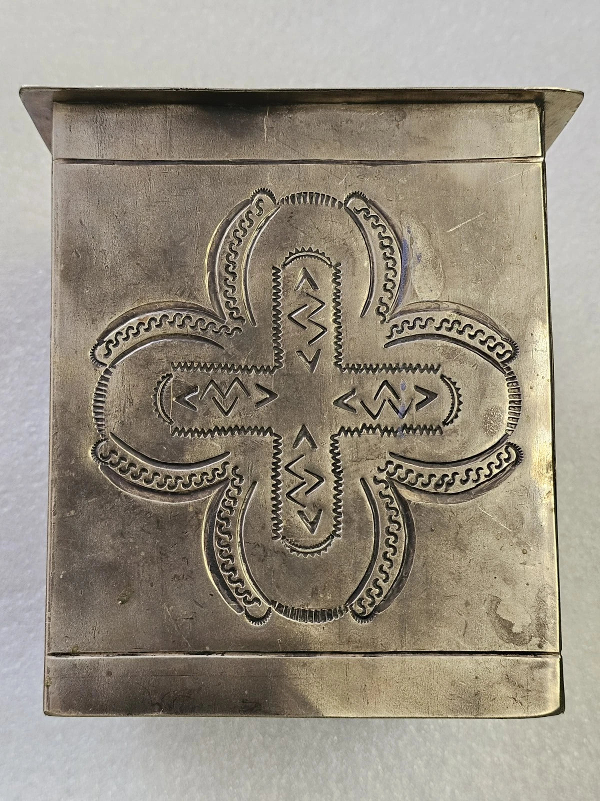 J Alexander Rustic Silver Tissue Box Cover | eBay