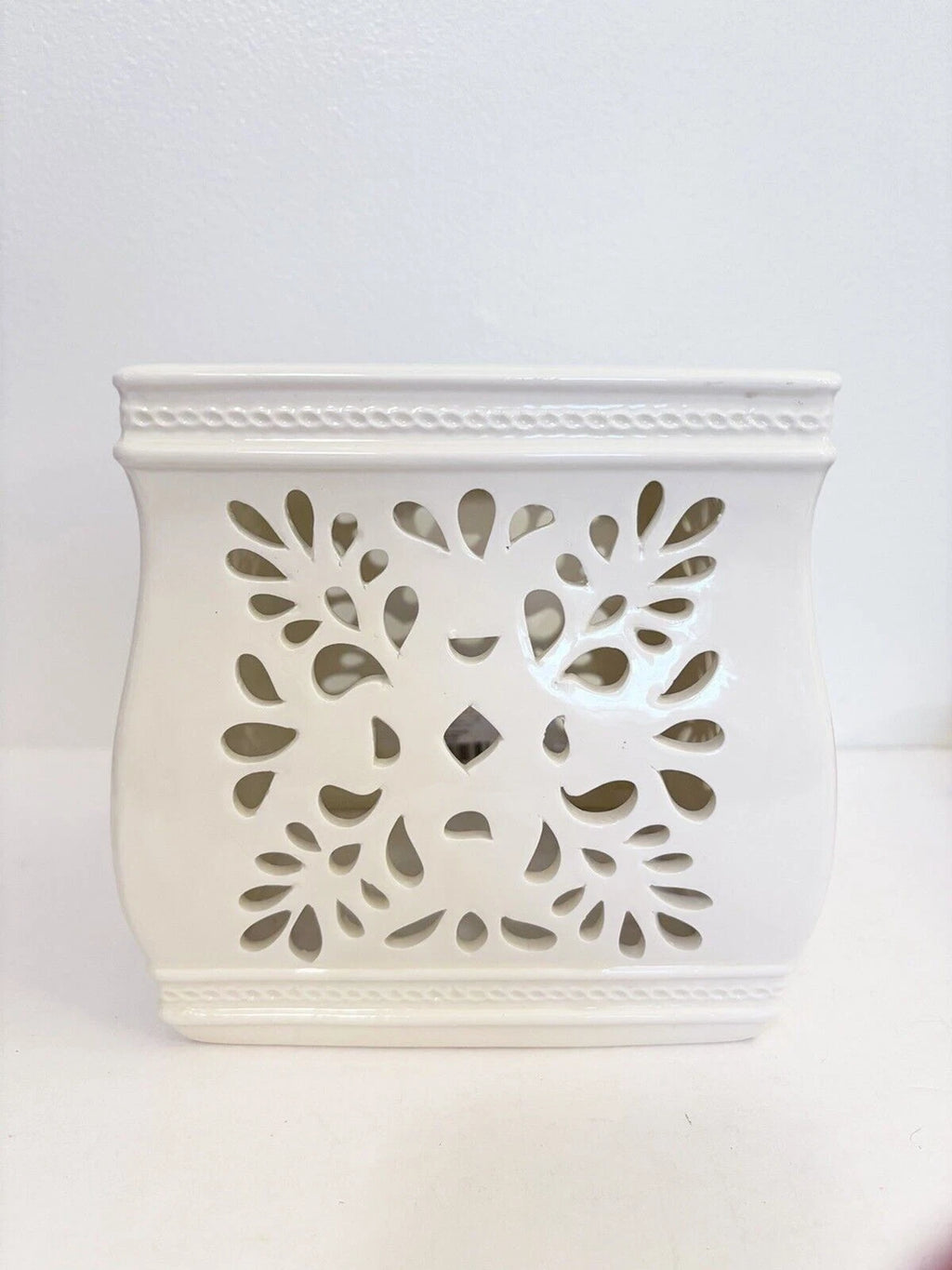 Country Living White Ceramic Tissue Cover | eBay