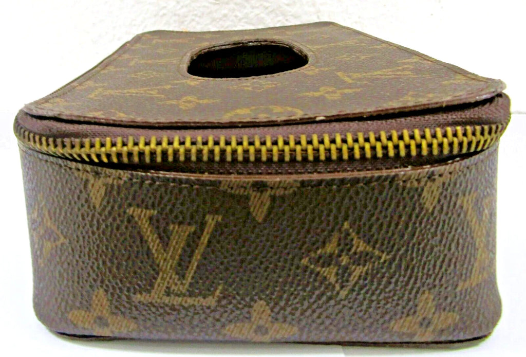 Louis Vuitton Monogram Leather Zippered Tissue Holder Box | eBay