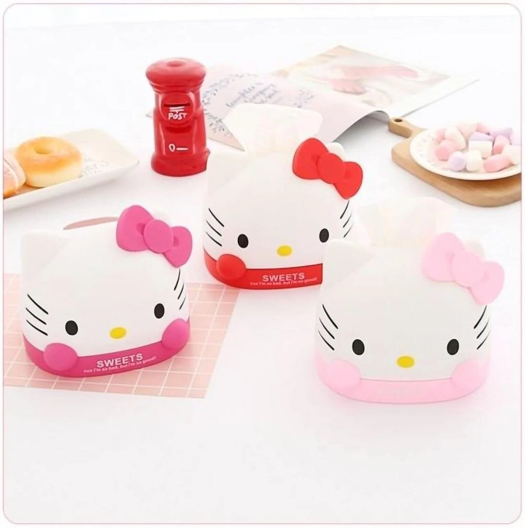 Kawaii Kitty Tissue Box for Living Room Bedroom Bathroom Car Office,Tissue Dispe | eBay