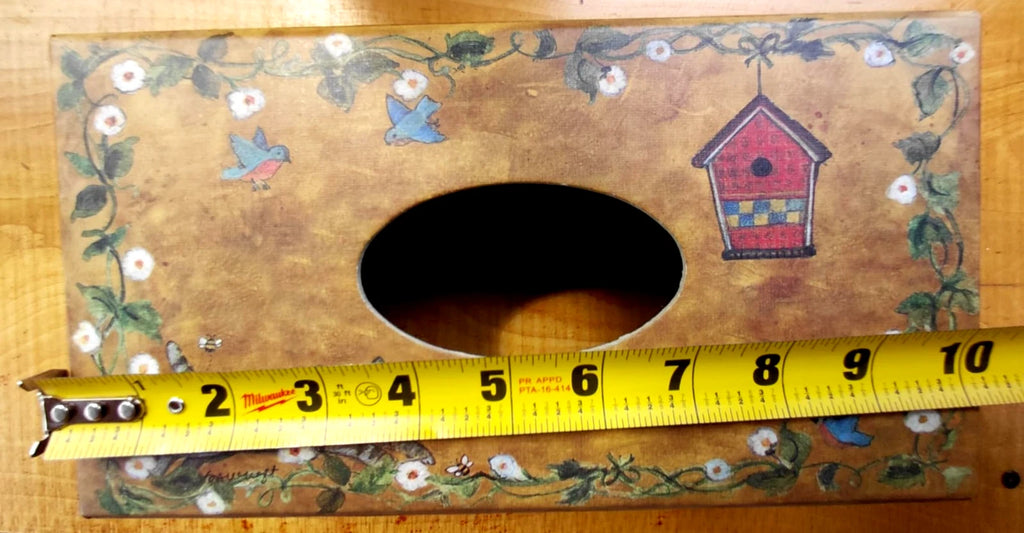 Primitive Tissue Box Bob’s Boxes All Creatures Cat Birdhouse Bunny Floral VTG | eBay