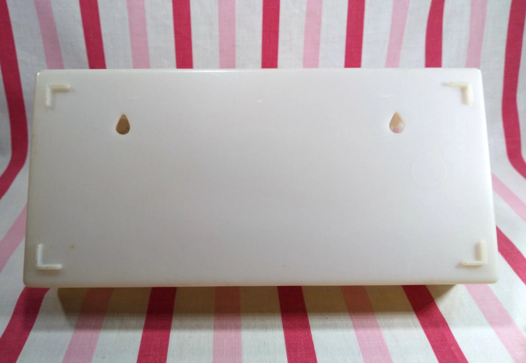 Stylish Mid Century Gold & White Florals Decorative Plastic Hinged Tissue Holder | eBay