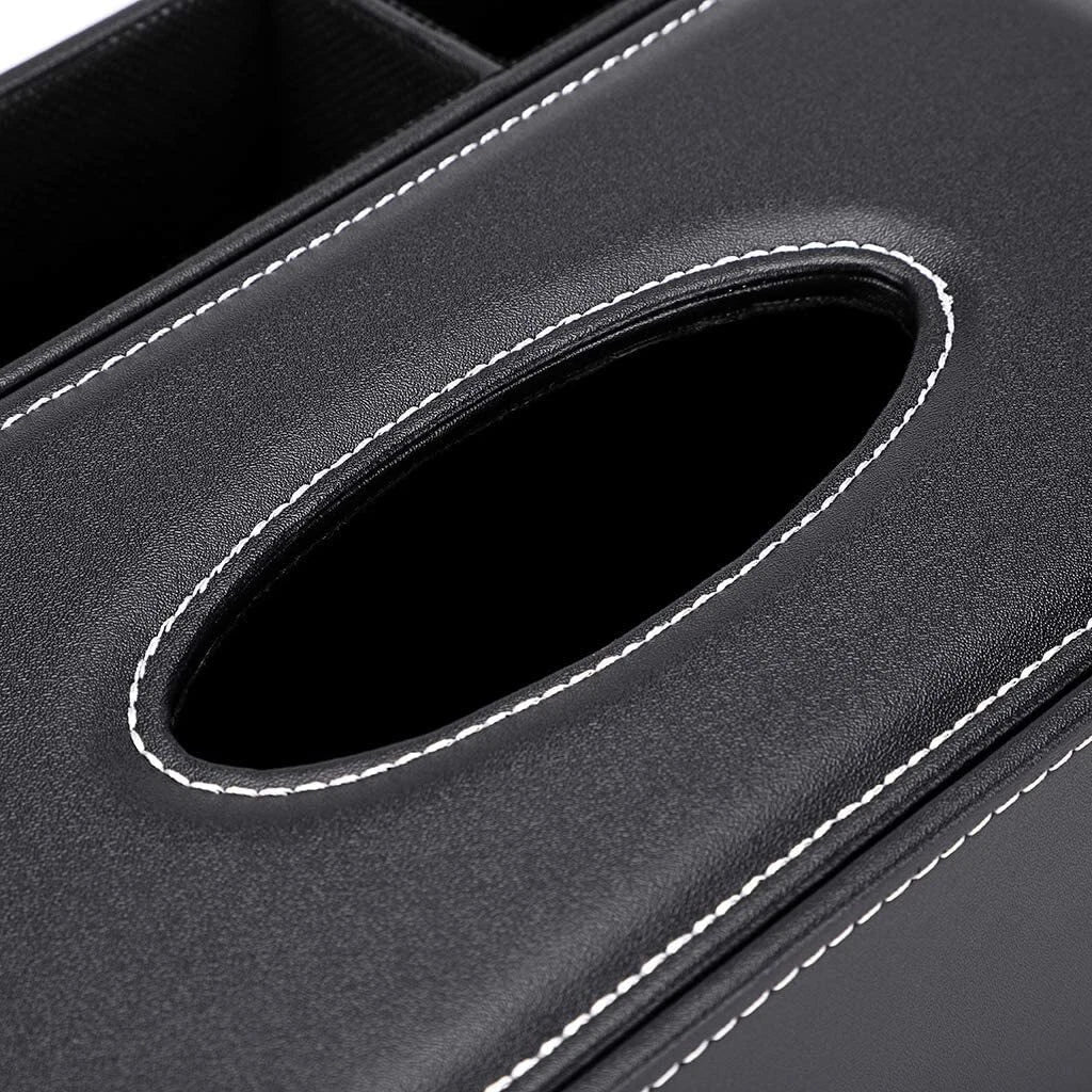 Pu Leather Tissue Box Cover Multifunctional Tissue Box Holder With Stationery Re | eBay