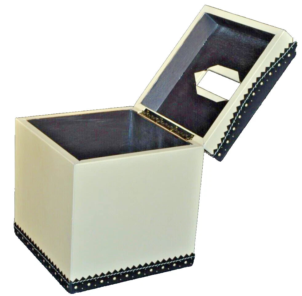 LABRAZEL Spectator Black Fine Leather Tissue Box Cover Jamie Drake Italy New | eBay