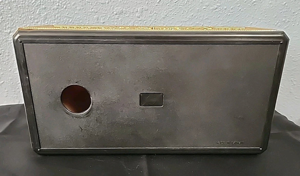 Tissue Box Holder Rectangular Plastic Resembling Wood & Gold | eBay