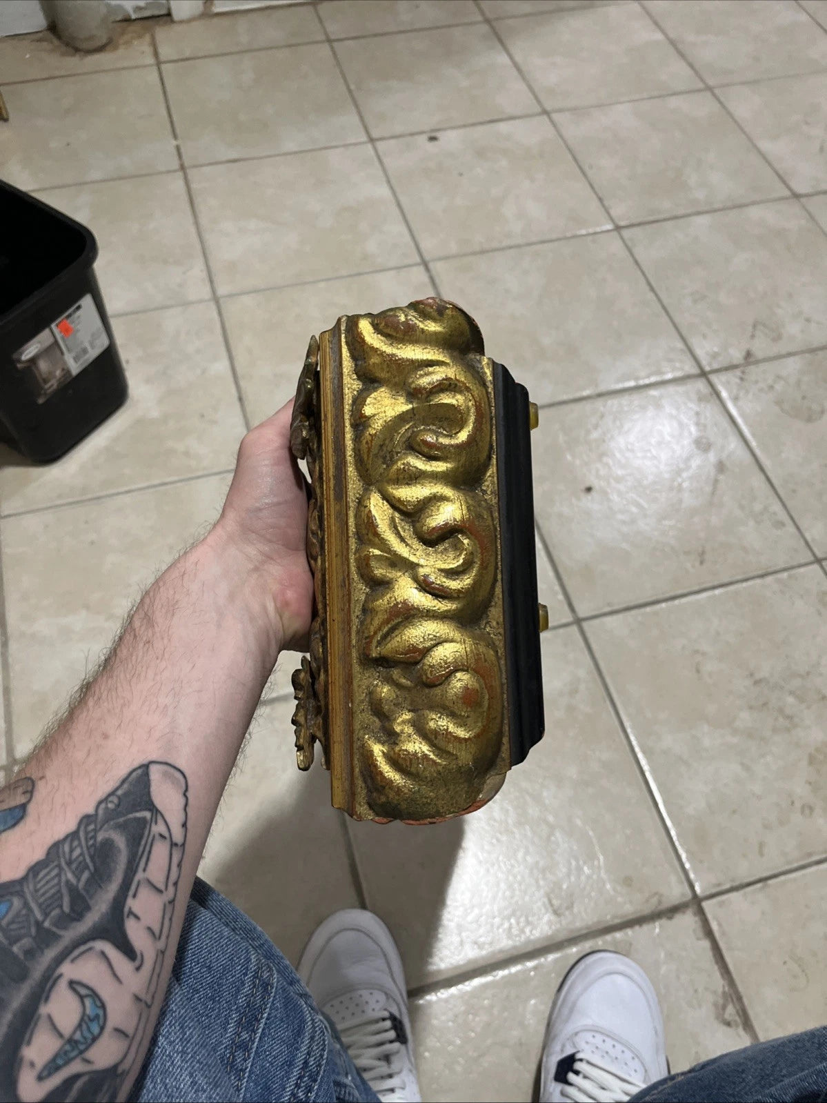 Gold Wooden Ornate Tissue Box Cover | eBay