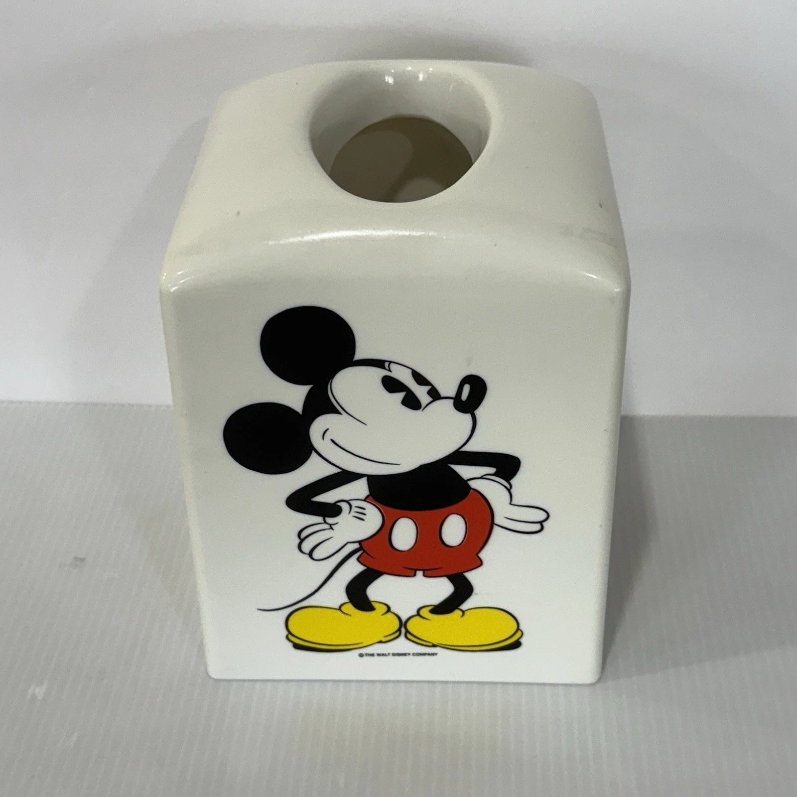 Vintage Walt Disney Classic Mickey Mouse Tissue Box Cover Holder Square Plastic | eBay