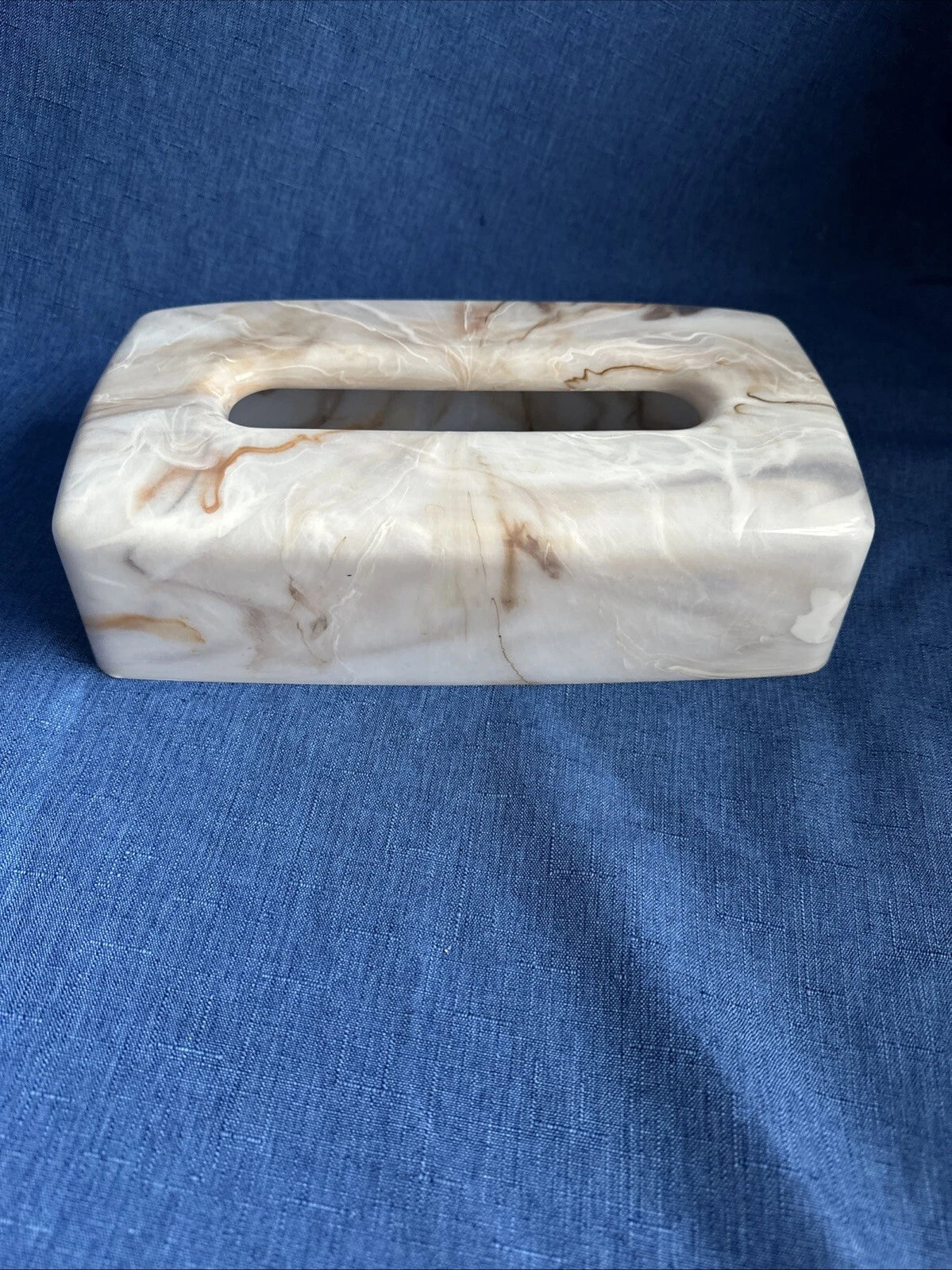 Vintage Marble Look Tissue Box Cover Retro MCM | eBay