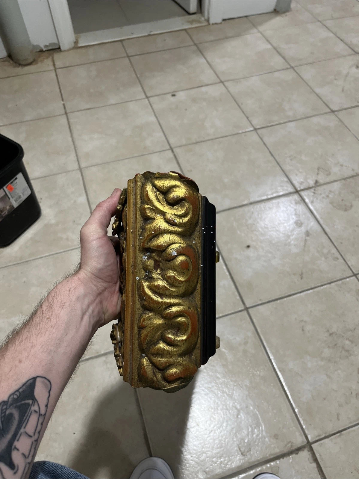 Gold Wooden Ornate Tissue Box Cover | eBay