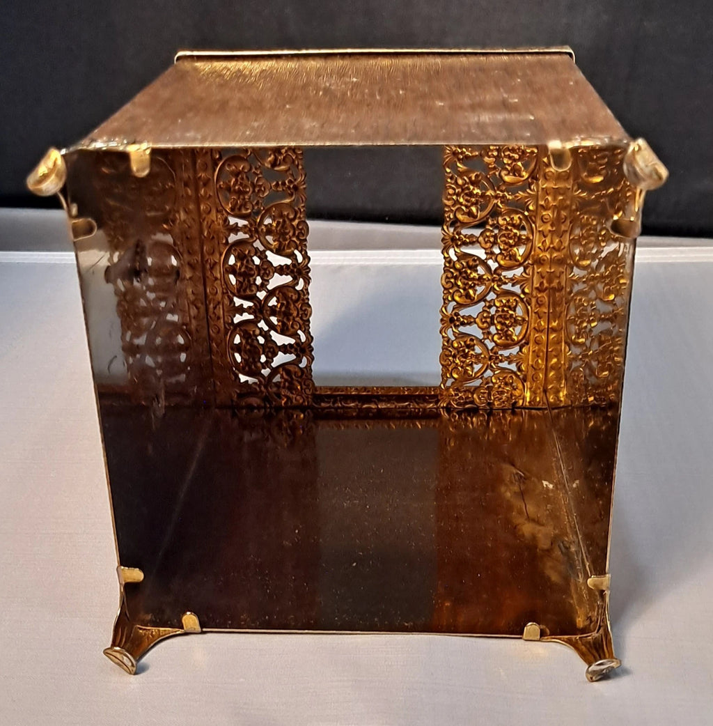 Vintage Italian Rococo Baroque Gold Gilded Square Hinged Tissue Box Holder | eBay