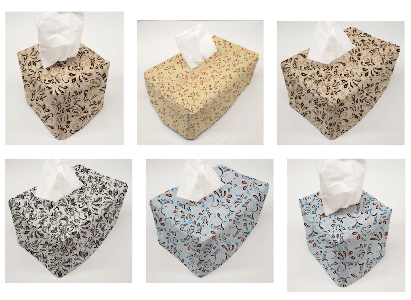 Paisley Tissue Box Cover (4 Colors Available) | eBay