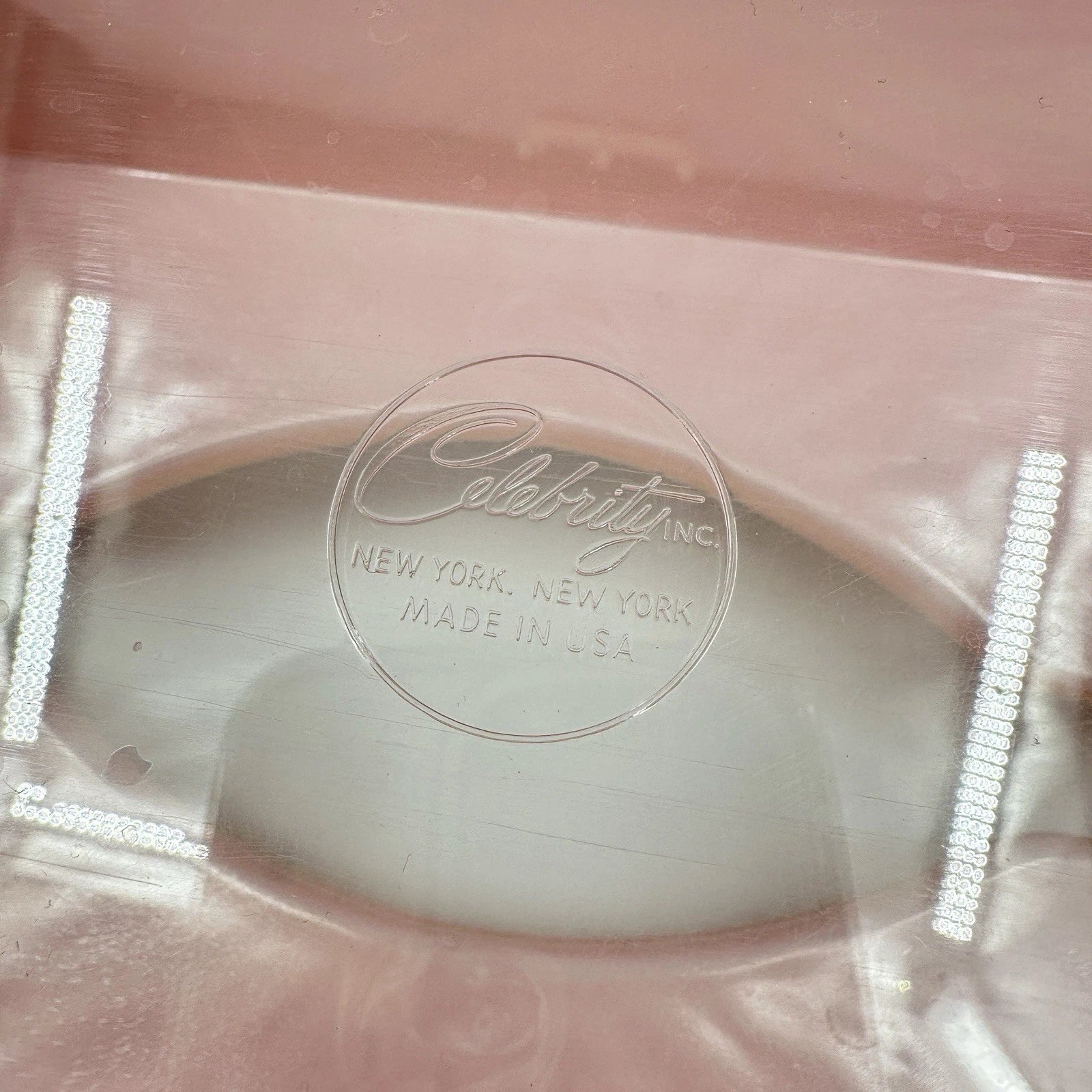 Vintage MCM Celebrity Pink Starburst Tissue Box Holder Acrylic Lucite Plastic | eBay