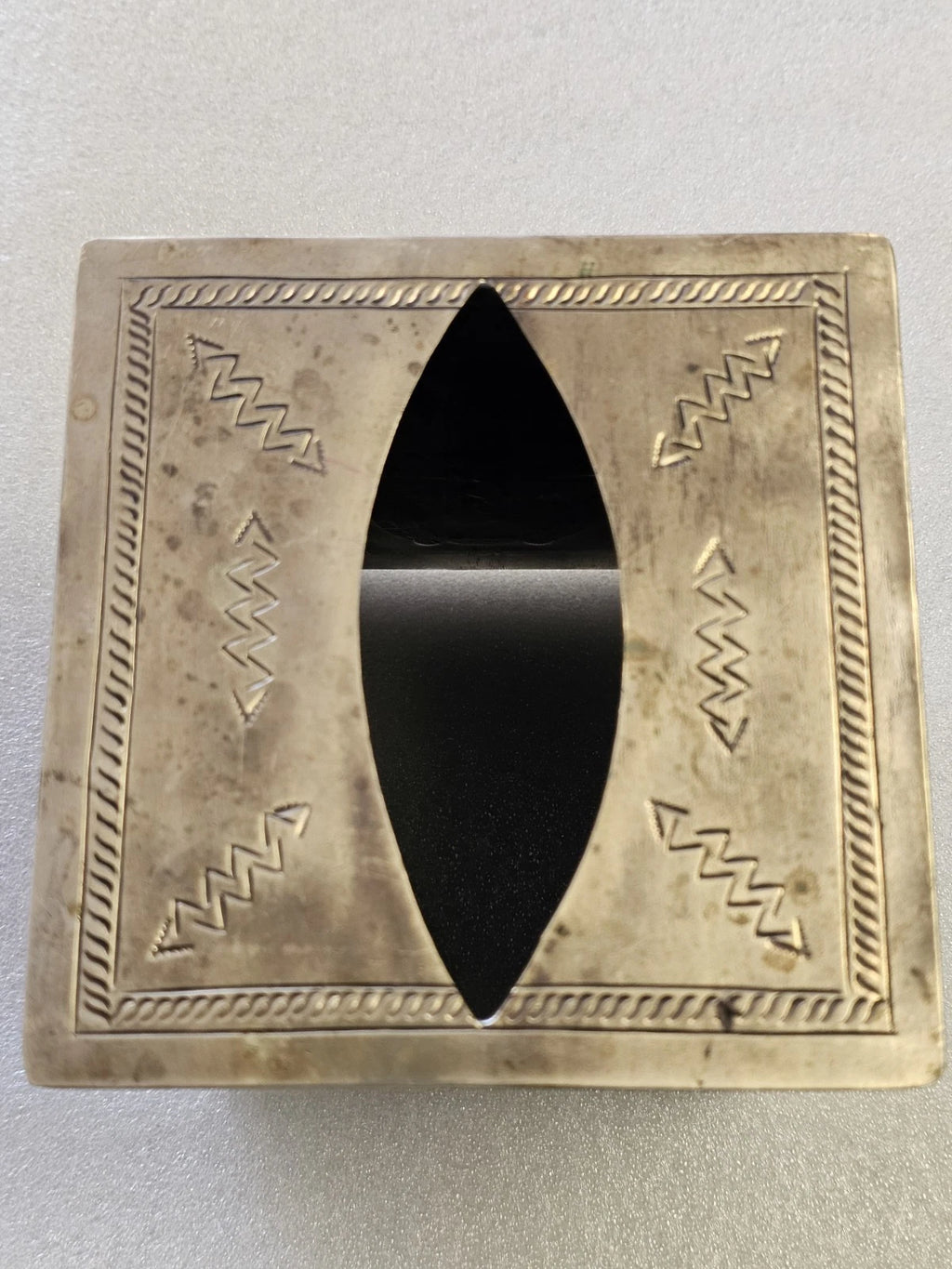 J Alexander Rustic Silver Tissue Box Cover | eBay