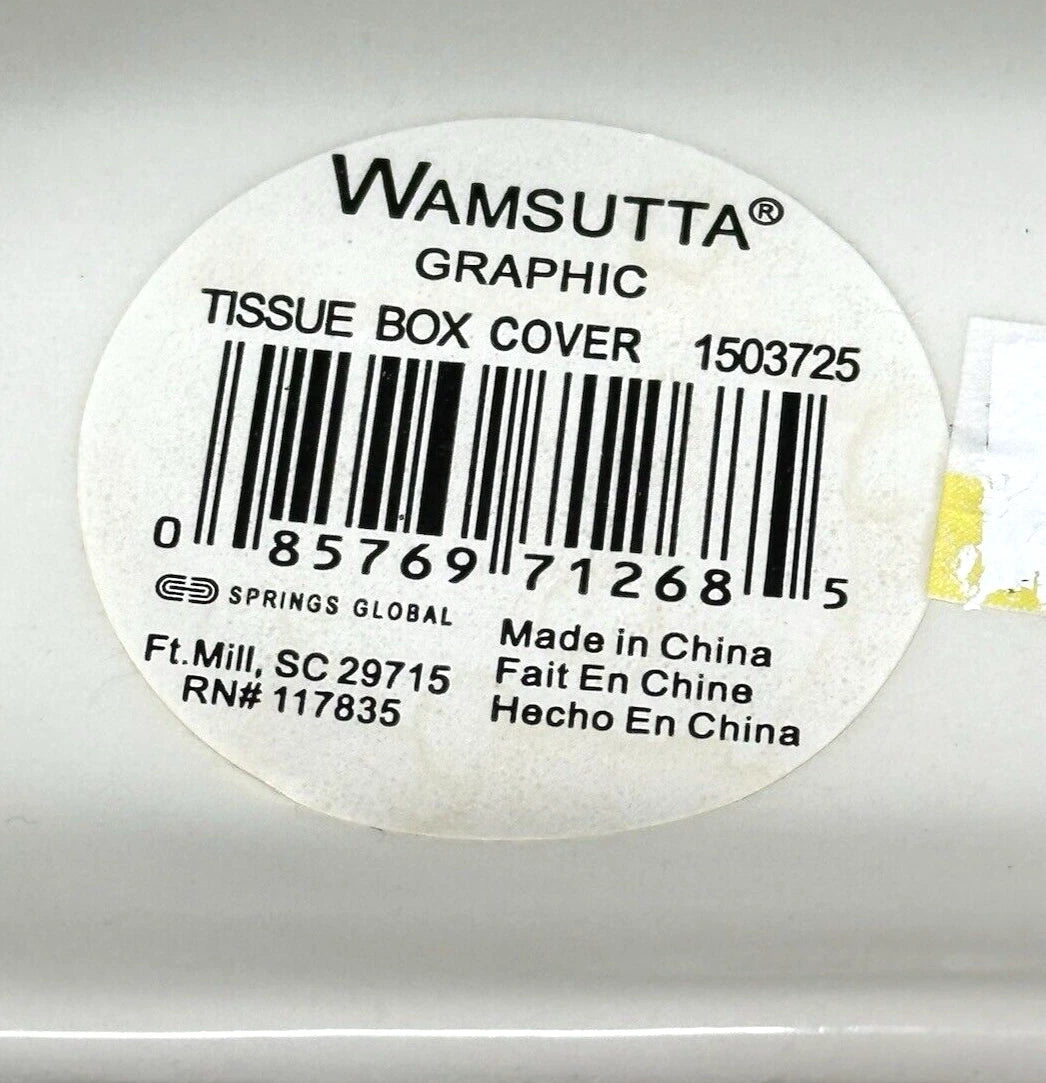 Wamsutta Graphic Tissue Box Cover | eBay
