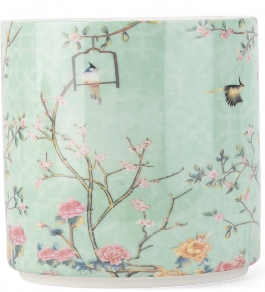 Porcelain Blue Tree of Life Floral Birds Tissue Box Holder-5'' x 7''H | eBay