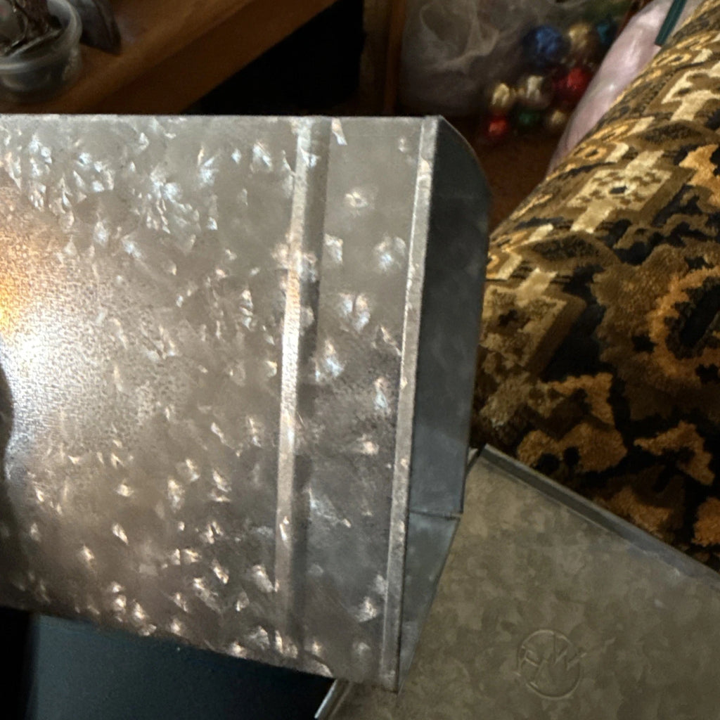 Tissue Box Cover Square Rustic Galvanized Metal Tissue Box Holder | eBay