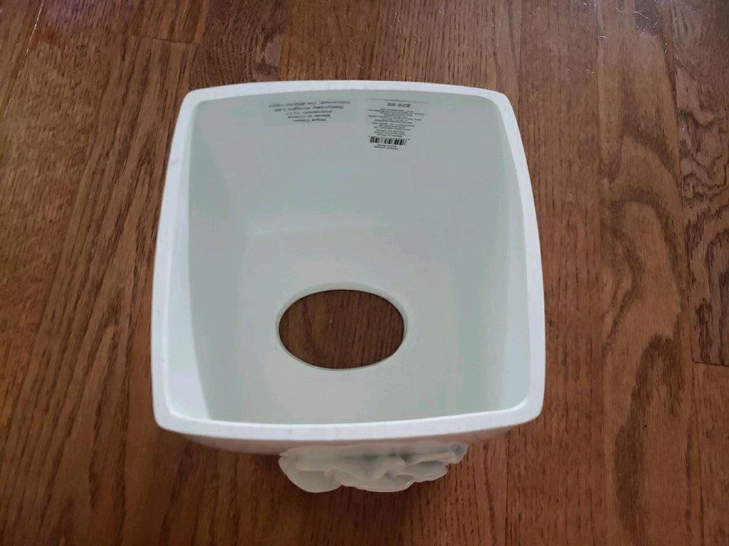 New Saturday Knight Keila Rose White Tissue Box Cover 6x5.5x5.5" Resin | eBay