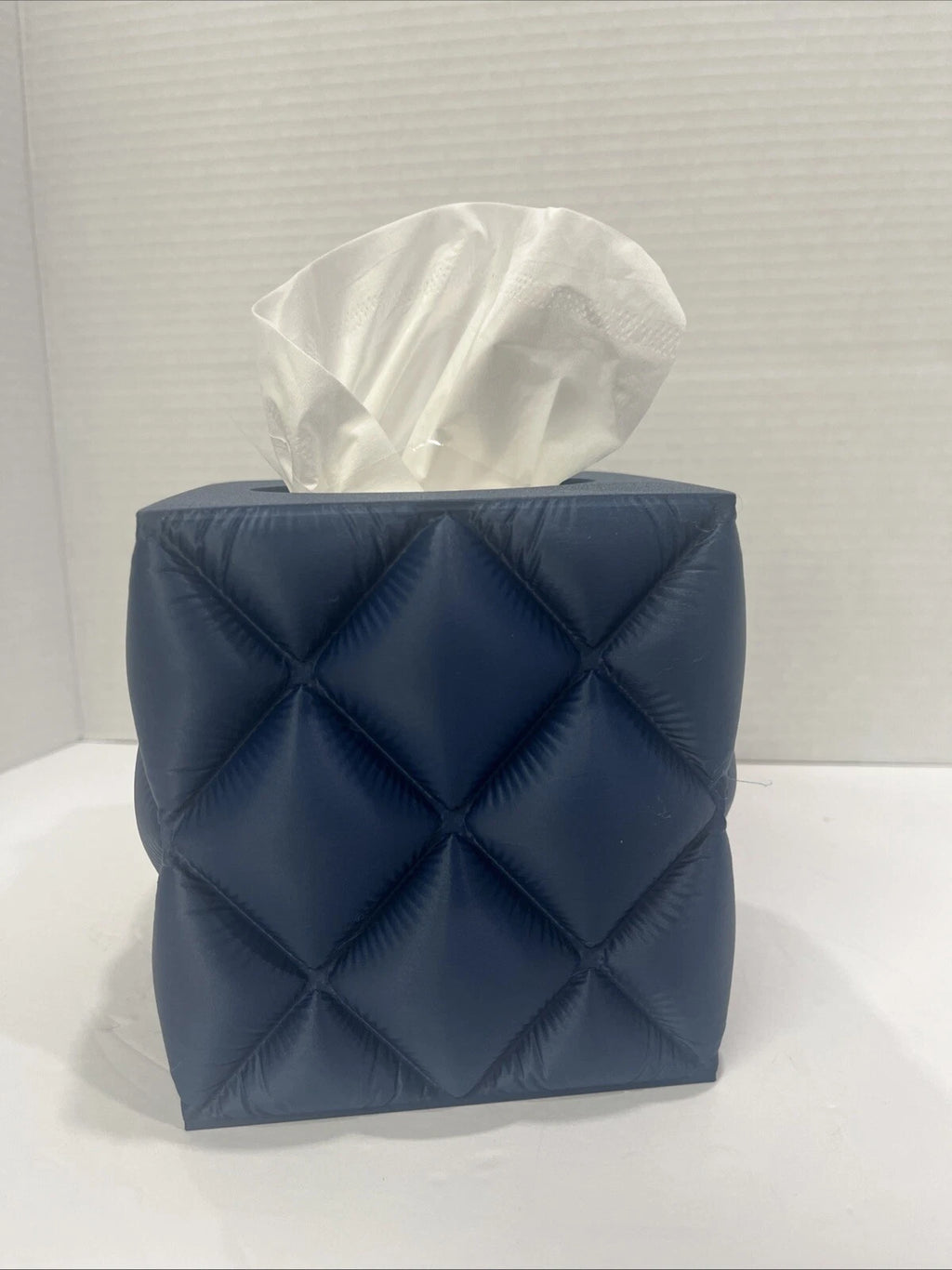 Tissue Box cover Holder Case Square Hard - Dark Blue + Tissue | eBay