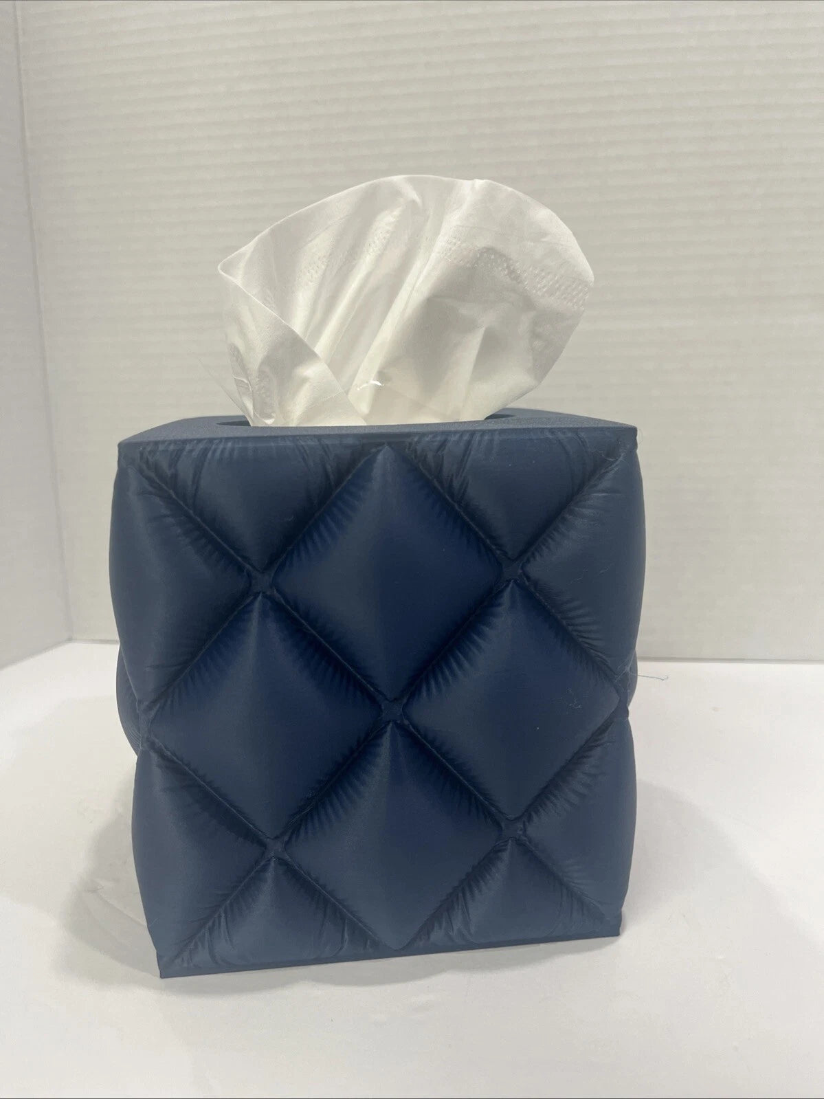 Tissue Box cover Holder Case Square Hard - Dark Blue + Tissue | eBay