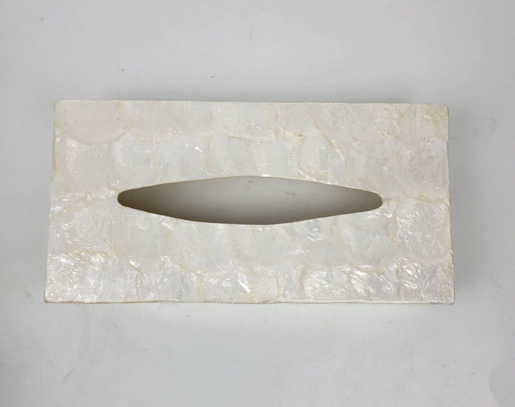Natural Capiz Shell Rectangular Tissue Box Holder Cover 12.25" x 5.75" x 2.75" | eBay