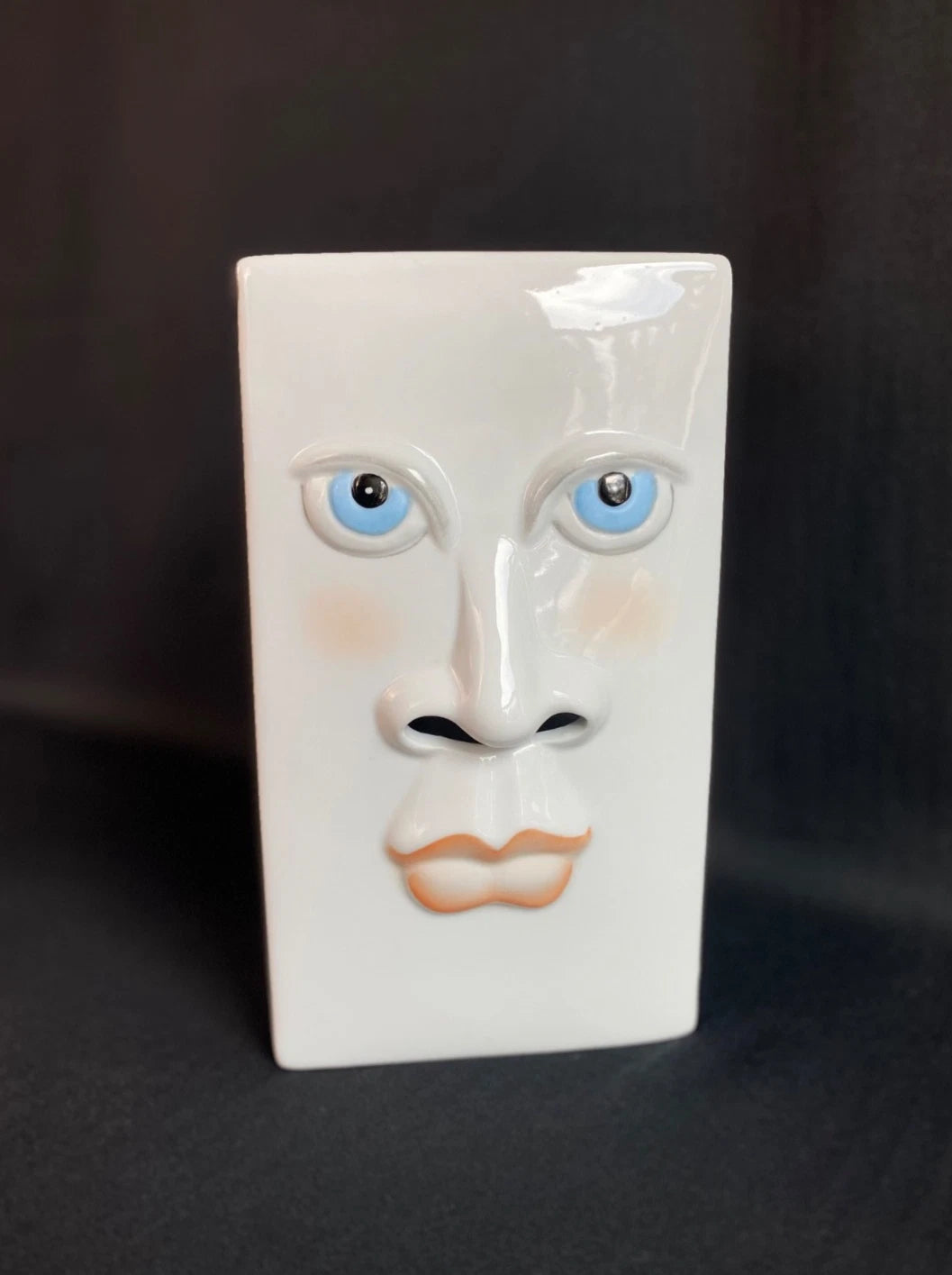 Vintage 1980s Pop Art Ceramic Face Nose Tissue Box Cover Dispenser Kitschy | eBay