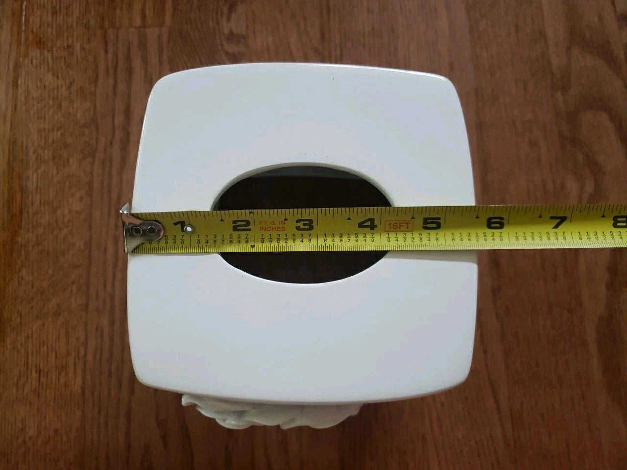 New Saturday Knight Keila Rose White Tissue Box Cover 6x5.5x5.5" Resin | eBay