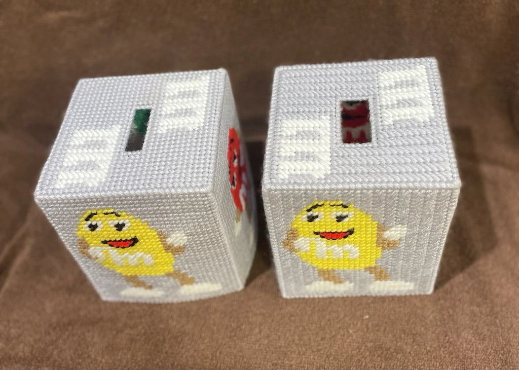 Pre Owned (2) Beautiful Decorative Handmade M & M Tissue Box Covers | eBay