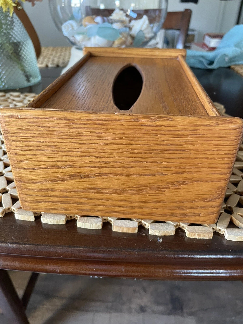 Wooden Tissue Box Cover, Vintage Style | eBay