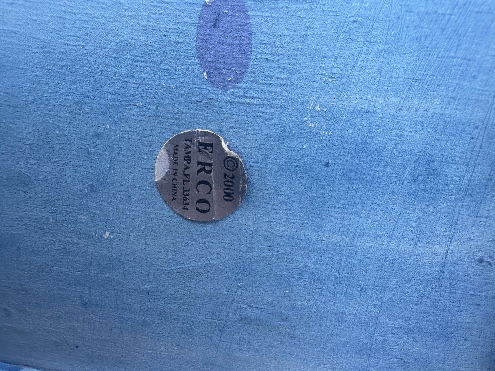 Vintage Blue Wooden Nautical Tissue Cover Box Holder Beach Anchor Oars | eBay