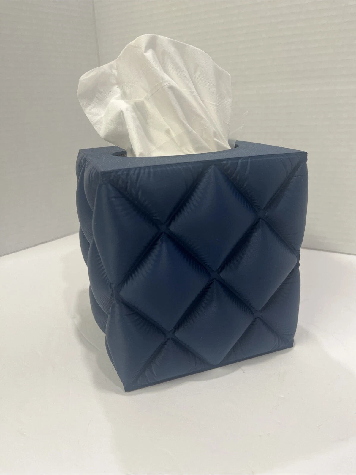 Tissue Box cover Holder Case Square Hard - Dark Blue + Tissue | eBay