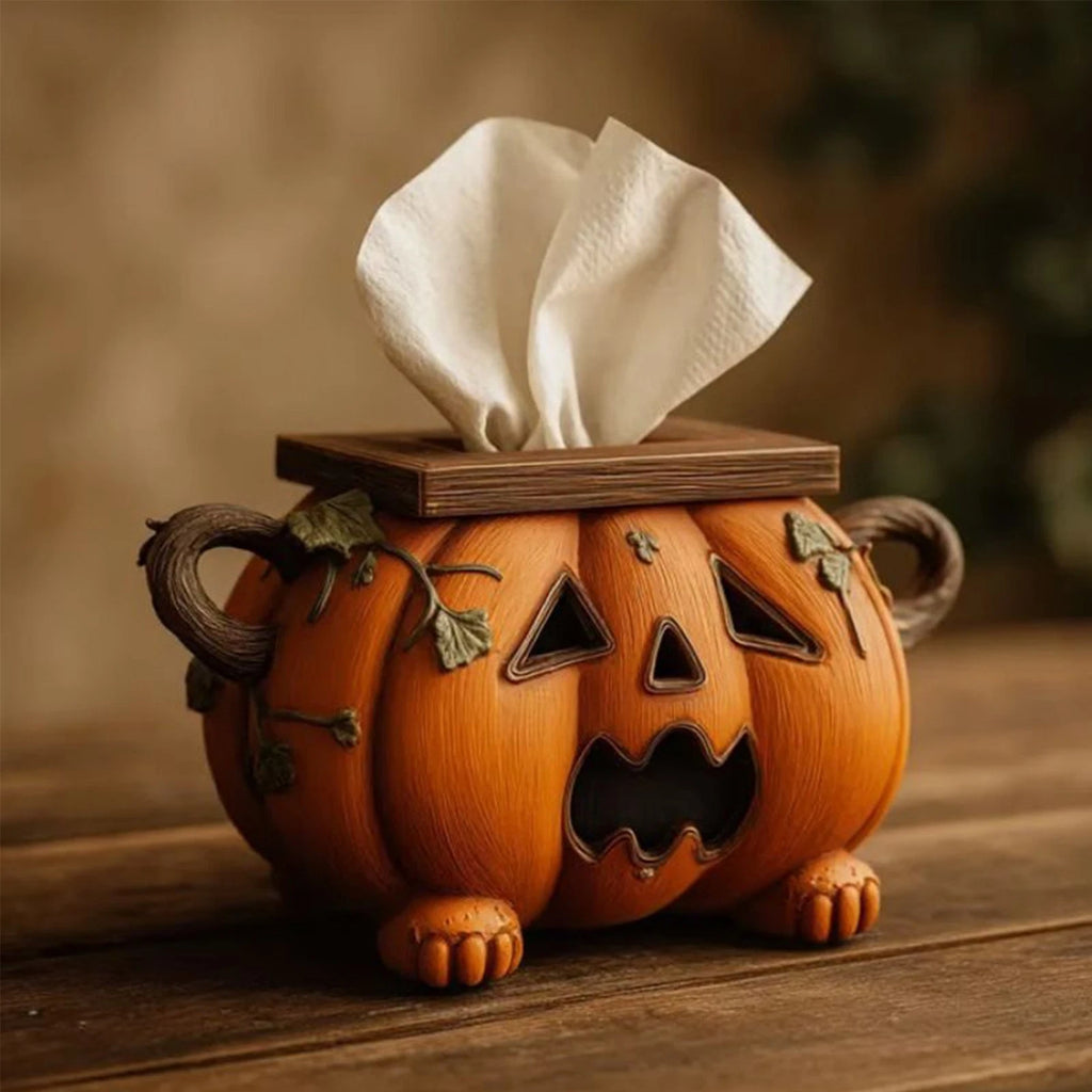 Pumpkin Tissue Box Holder Napkin Organizer for Home Pumpkin Shaped delightful | eBay